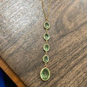Peridot color necklace